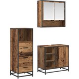  Set namještaja za kupaonicu 3 kom. Staro drvo 65 x 33 x 60 cm | shoptok.hr