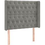  box spring s madracem LED svjetlosivi 100x200 cm baršun | shoptok.hr