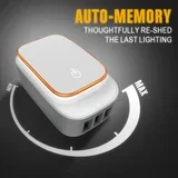 SET ADAPTER A3305 220V 3X USB 3,4A + MICRO USB CABLE + LED LIGHT