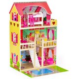 ECO TOYS drvena kućica sa bazenom i rasvetom Cene