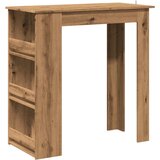 Barski stol sa policom za odlaganje Artisan hrast Slike