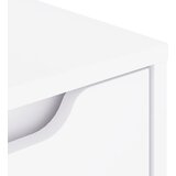  Nočna omarica VISNES bela 45x40x50 cm inženirski les, (5000298640) | Shoptok.si