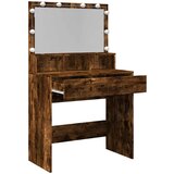  Toaletni stolić LED boja dimljenog hrasta 80x41x134,5 cm | shoptok.hr