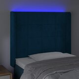  LED uzglavlje tamnoplavo 83x16x118/128 cm baršunasto | Eponuda.com