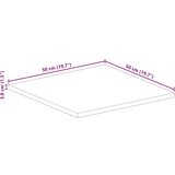 Stolna Mizna plošča 50x50x3,8 cm kvadratna trden akacijev les, (21412534) | Shoptok.si