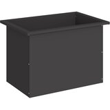  Vrtna posuda za sadnju s LED svjetlom Crna 40 x 60 x 40 cm Slike