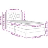  Okvir kreveta s madracem Ružičasta 100 x 200 cm Baršun | shoptok.hr