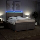  Krevet s oprugama i madracem smeđesivi 180x200 cm tkanina | shoptok.hr