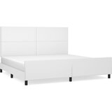  Okvir za krevet s uzglavljem bijeli 200x200 cm od umjetne kože | Eponuda.com