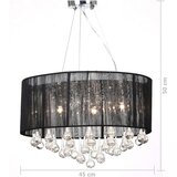 vidaXL visilicas 85 Kristala Crni | shoptok.hr