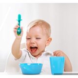 Dardanar GENERIC Silikonska žlica in vilice, komplet jedilnega pribora za dojenčke, žlica in vilice za učenje dojenčka (zelena), (21133180) | Shoptok.si