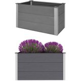 vidaXL Vrtna Posuda za Sadnju WPC 100x50x54 cm Siva | shoptok.hr