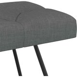 Klupa s gumbastim tkanjem Tamnosiva 80 x 40 x 46 cm Tkanina | shoptok.hr