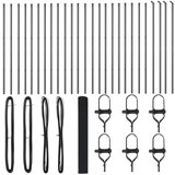 vidaXL Zavarena Ograja s 13 Stupova Siva 1.2x50 m Čelik | shoptok.hr