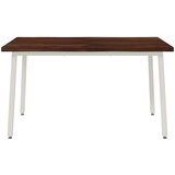  120 x 90 x 75 cm Čvrsto drvo akacije Tamno smeđa i bijela | shoptok.hr