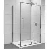 Copen Stakleni paravan CONCEPT ABSOLUT 80x200cm staklo 6mm providno pivot vrata sa fiksnim delom (C-02-6200F) | ePonuda.com