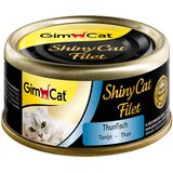  Varčno pakiranje GimCat ShinyCat File pločevinka 24 x 70 g - Tuna | shoptok.hr