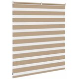 Zebra zavjesa Pješčano smeđa 125x100 cm Širina tkanine 120,9 cm Poliester | shoptok.hr