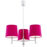  Argon 1382 - Luster na šipci BOLZANO 3xE27/15W/230V ružičasta/sjajni hrom | Eponuda.com