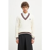 Fred Perry Pulover za muškarce, boja: bež, K9722.560 | shoptok.hr