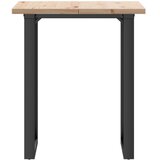  Blagovaonski stol O-oblika 70x70x75,5 cm od borovine i čelik | shoptok.hr