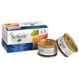 Schesir dog adult multipac tunjevina & brancin konzerva 4x85g Cene