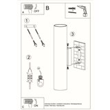  Stenska svetilka LAGOS 2 črna, (21571545) | Shoptok.si