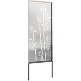  Privatnost u vrtu Cvjetni Srebrno 50 x 140 cm Nehrđajući čelik | shoptok.hr