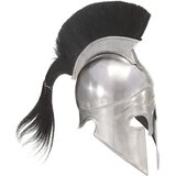 vidaXL Antikna replika grčke ratničke kacige za LARP srebrna čelična Cijene