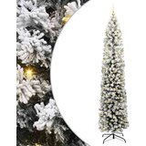 vidaXL Umestno božično drevo Zelena 240 cm PVC in Jeklo in Plastika | Shoptok.si
