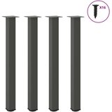  Noge za barsko mizo 4 kosi antracitne 100-102 cm jeklo, (5000241497) | Shoptok.si