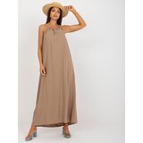 Och Bella Dress-TW-SK-BE-203D.38P-dark beige | ePonuda.com