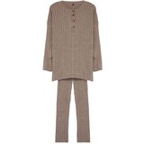 Trendyol Mink Corduroy Trousers Knitwear Bottom-Top Set | Shoptok.si
