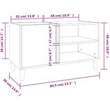 Ormarić za ploče boja hrasta 84,5x38x48 cm konstruirano drvo | shoptok.hr