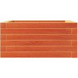  Vrtno cvetlično korito voščeno rjavo 50x50x23 cm trdna borovina | Shoptok.si