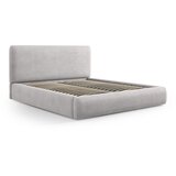 Cosmopolitan Design Svijetlo sivi tapecirani bračni krevet s prostorom za odlaganje s podnicom 180x200 cm Colonel – Cijene