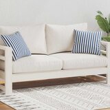  Vrtni jastuci s prugastim uzorkom 2 kom 45 x 45 cm mornarsko plavi | Eponuda.ba