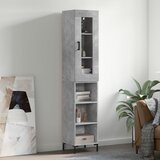  The Living Store Visoka omara betonsko siva 34,5x34x180 cm inženirski les - Visoka Omara, (21428936) Cene