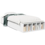Maison Chic Posteljni okvir - Enojna postelja - Postelja za odrasle bel 90x200 cm inženirski les-J6254, (21773899) | Shoptok.si