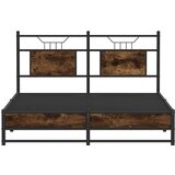  Posteljni okvir brez vzmetnice hrast 137x190 cm inženirski les, (21829034) | Shoptok.si