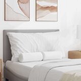 vidaXL valjkasti jastučići 2 pcs bijelo Ø 15 x 40 cm tkanina | shoptok.hr
