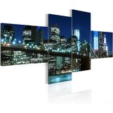  Slika - Brooklyn Bridge illuminated at night 200x90 Cijene
