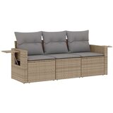  3-dijelni set vrtnih sofa od poliratana s jastucima bež | shoptok.hr