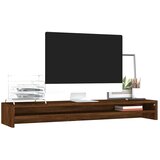  Stalak za monitor boja smeđeg hrasta 100 x 24 x 13 cm drveni | shoptok.hr