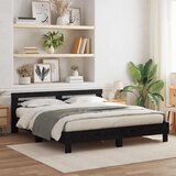  Krevetna konstrukcija Crni hrast 180 x 200 cm Konstruirano drvo | shoptok.hr
