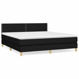  s oprugama i madracem crni 180x200 cm od tkanine | shoptok.hr
