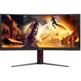 AOC monitor CU34G4CA 34"/VA,zakrivljen/3440x1440/180Hz/1ms GtG/HDMIx2,DP,USB-C/Visina/zvucnici/crna Cene