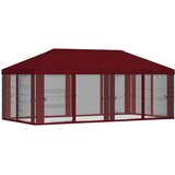  Pokrov za gazebo s bočnim zidovima 6 x 3 m Tamno crvena | shoptok.hr