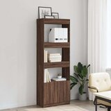 vidaXL Visoka omara rjavi hrast 63x33x180 cm inženirski les | Shoptok.si