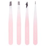 Brushworks kombinovani Set Pinceta - Beli i Ružičasti 4 komada HD